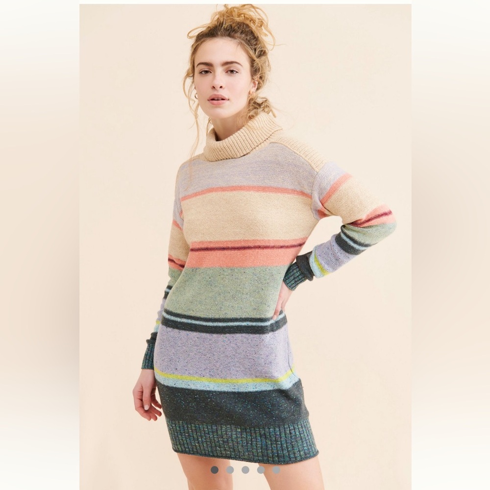Anthropologie Daily Practice Striped Sweater Dress | Size Medium